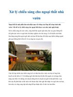 Xử lý chiếu sáng cho ngoại thất nhà vườn docx