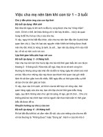 Việc cha mẹ nên làm khi con từ 1 – 3 tuổi pot