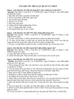 TÀI LIỆU ÔN THI LUẬT QUẢN LÝ THUẾ pptx