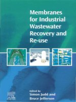 Membranes for Industrial Wastewater Recovery and Re-use ppt