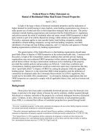 Federal Reserve Policy Statement on Rental of Residential Other Real Estate Owned Properties pot