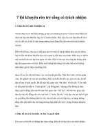 7 lời khuyên rèn trẻ sống có trách nhiệm doc