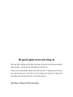 Bí quyết giảm stress nơi công sở potx