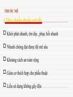 Thuốc mê pptx