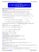 Tiếp tuyến của đồ thị hàm số - P3 ppt