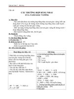 các trường hợp bằng nhau của tam giác vuông - hình học 7 - gv.tr.m.hạnh