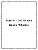 Boracay – Hòn đảo xinh đẹp của Philippines pdf