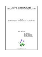 phân tích thiết kế hệ thống quản lý siêu thị