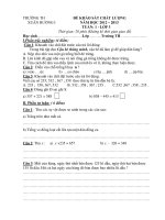 ĐỀ KHẢO SÁT CHẤT LƯỢNG NĂM HỌC 2012 - 2013 TRƯỜNG TH XUÂN HƯƠNG LỚP 3 doc