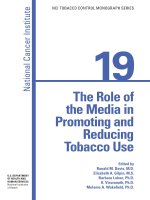 The Role of the Media in Promoting and Reducing Tobacco Use doc