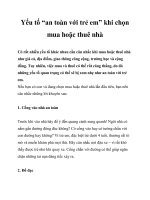 Yếu tố “an toàn với trẻ em” khi chọn mua hoặc thuê nhà doc
