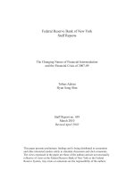 Changing Nature Of Financial Intermediation And The Financial Crisis Of 2007-09 pptx