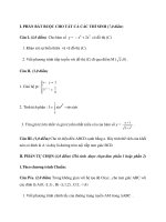 Đề Thi Thử Tốt Nghiệp Toán 2013 - Phần 9 - Đề 5 pot