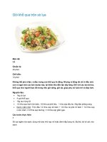 Gỏi khổ qua trộn sò lụa pptx