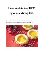 Làm bánh trứng KFC ngon mà không khó docx