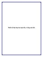 Thiết kế biệt thự hai mặt tiền, 4 tầng mái dốc potx