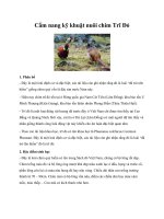 Cẩm nang kỹ khuật nuôi chim Trĩ Đỏ pot