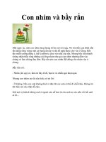 Con nhím và bầy rắn pptx