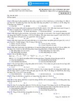 ĐỀ THI KHẢO SÁT LẦN 1 NĂM HỌC 2012-2013 MÔN HÓA 12 BAN A - THPT CHUYÊN VĨNH PHÚC - MÃ ĐỀ 139 docx