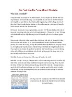 Các sai làm lớn của albert einstein