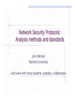 Network Security Protocols: Analysis methods and standards potx