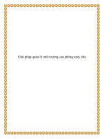 Giải pháp quản lý môi trường của phòng máy chủ ppt