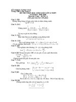 Đề thi chọn học sinh giỏi lớp 12 môn toán trường cấp 3 Thọ Xuân