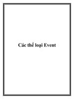 Các thể loại Event potx