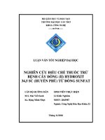 nghiên cứu điều chế thuốc trừ bệnh cây đồng (ii) hydroxit 34,5 sc (huyền phù) từ đồng sunfat-lê khắc nghiêm