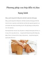 Phương pháp xoa bóp điều trị đau bụng kinh ppt