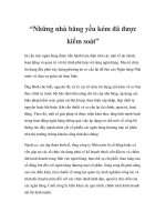 “Những nhà băng yếu kém đã được kiểm soát” potx