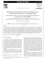 Distribution and mobility of heavy metals