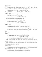 Đề Thi Thử Đại Học Khối A, A1, B, D Toán - Phần 15 - Đề 1 potx