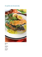 Ức gà tẩm mè xốt chanh dây pptx