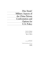 Dire Strait? Military Aspects of the China-Taiwan Confrontation and Options for U.S. Policy pptx