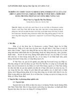 NGHIÊN CỨU CHIẾT TÁCH VÀ ĐỊNH LƯỢNG STEROLS TỪ LÁ CỦA CÂY DIẾP CÁ (HOUTTUYNIA CORDATA THUNB) Ở TỈNH THỪA THIÊN HUẾ BẰNG PHƯƠNG PHÁP SẮC KÝ LỎNG HIỆU NĂNG CAO docx