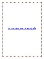 Cá rô bí chiên giòn xốt me hấp dẫn doc