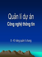Kĩ năng quản lí chung pptx