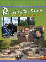 A DISCUSSION GUIDE Pursuit of the Dream Cars & Jobs in America potx