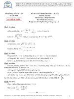 Đề toán tuyển sinh lớp 10 của các tỉnh Đề 34 doc