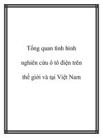 Tổng quan tình hình nghiên cứu ô tô điện trên thế giới và tại Việt Nam pptx