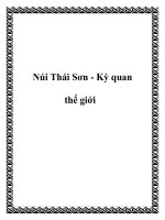 Núi Thái Sơn - Kỳ quan thế giới potx