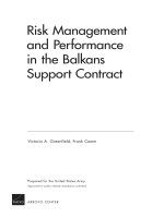 Risk Management and Performance in the Balkans Support Contract docx