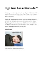 Ngủ trưa bao nhiêu là đủ ? pptx