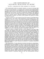 THE DIMENSIONS OF AESTHETIC REACTIONS TO MUSIC doc