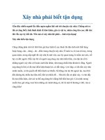 Xây nhà phải biết tận dụng pot