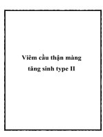 Viêm cầu thận màng tăng sinh type II potx