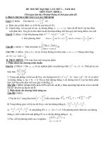Đề Thi Thử Đại Học Khối A, A1, B, D Toán 2013 - Phần 18 - Đề 18 potx