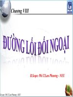 Chương VIII: Đường lối đối ngoại pdf