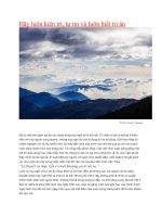 hãy luôn kiên trì, tự tin và luôn biết tri ân